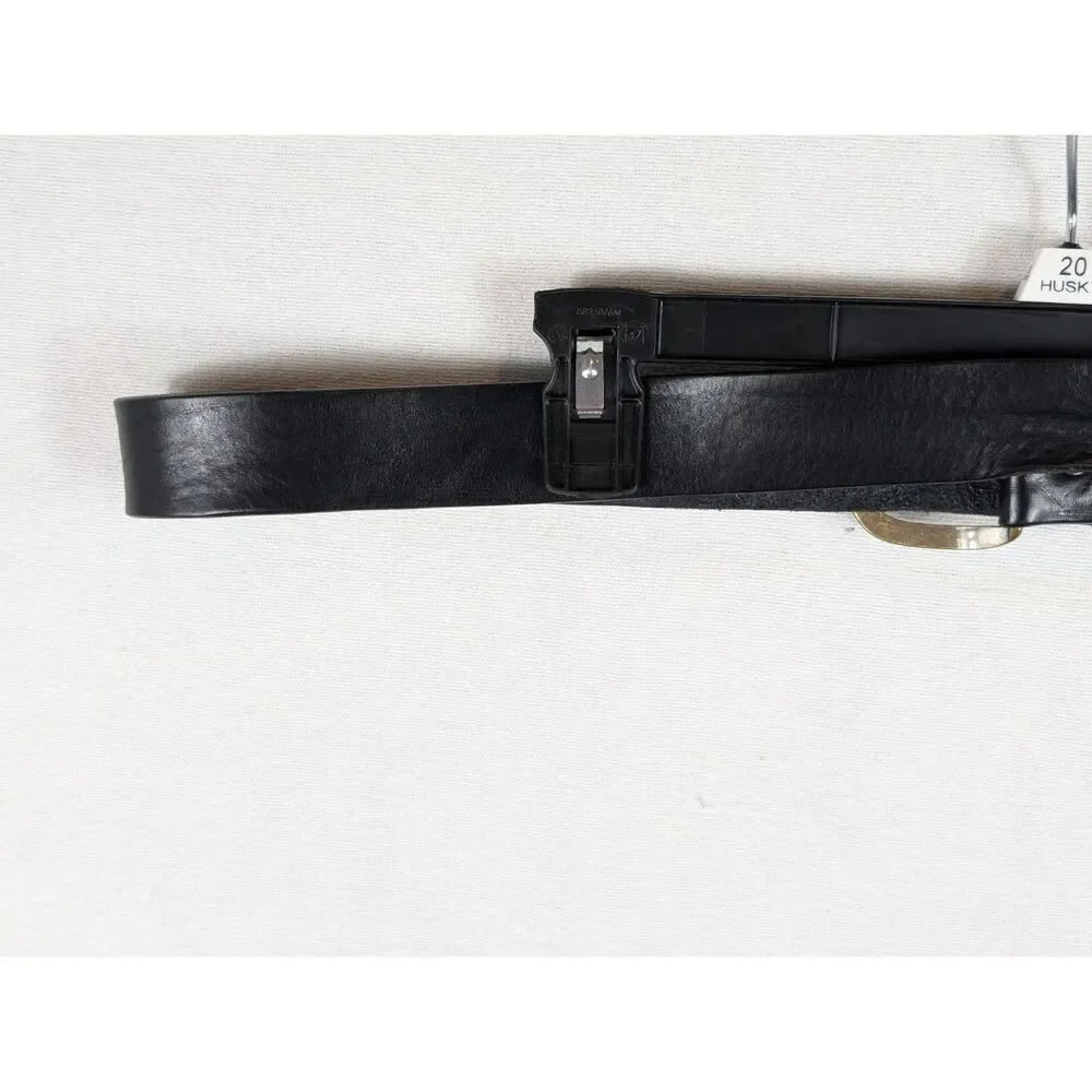 Justin Boots Black Leather Belt 42 inches